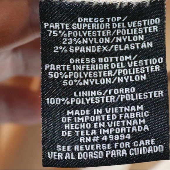 R&M Richards champagne colored hi-lo dress, size 12 - Picture 12 of 16